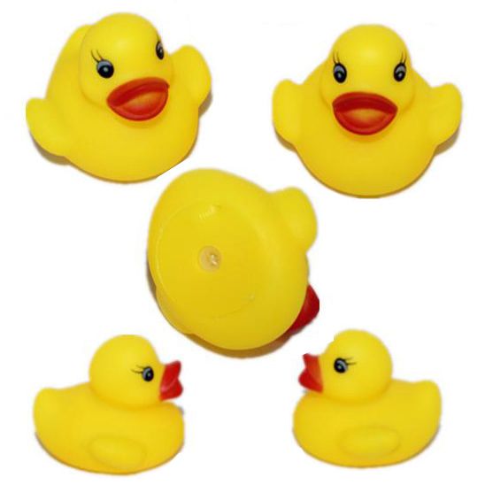 mini yellow rubber ducks