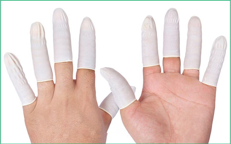 250g Latex Finger Cots Fingertips Cover Protective Protector Rubber
