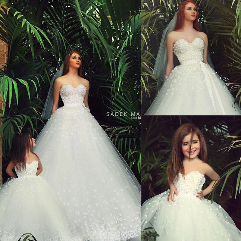 matching ball gowns
