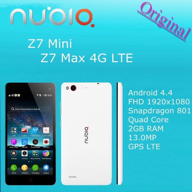 5.5 Inch ZTE Nubia Z7 Max 2GB Ram 32GB Ro