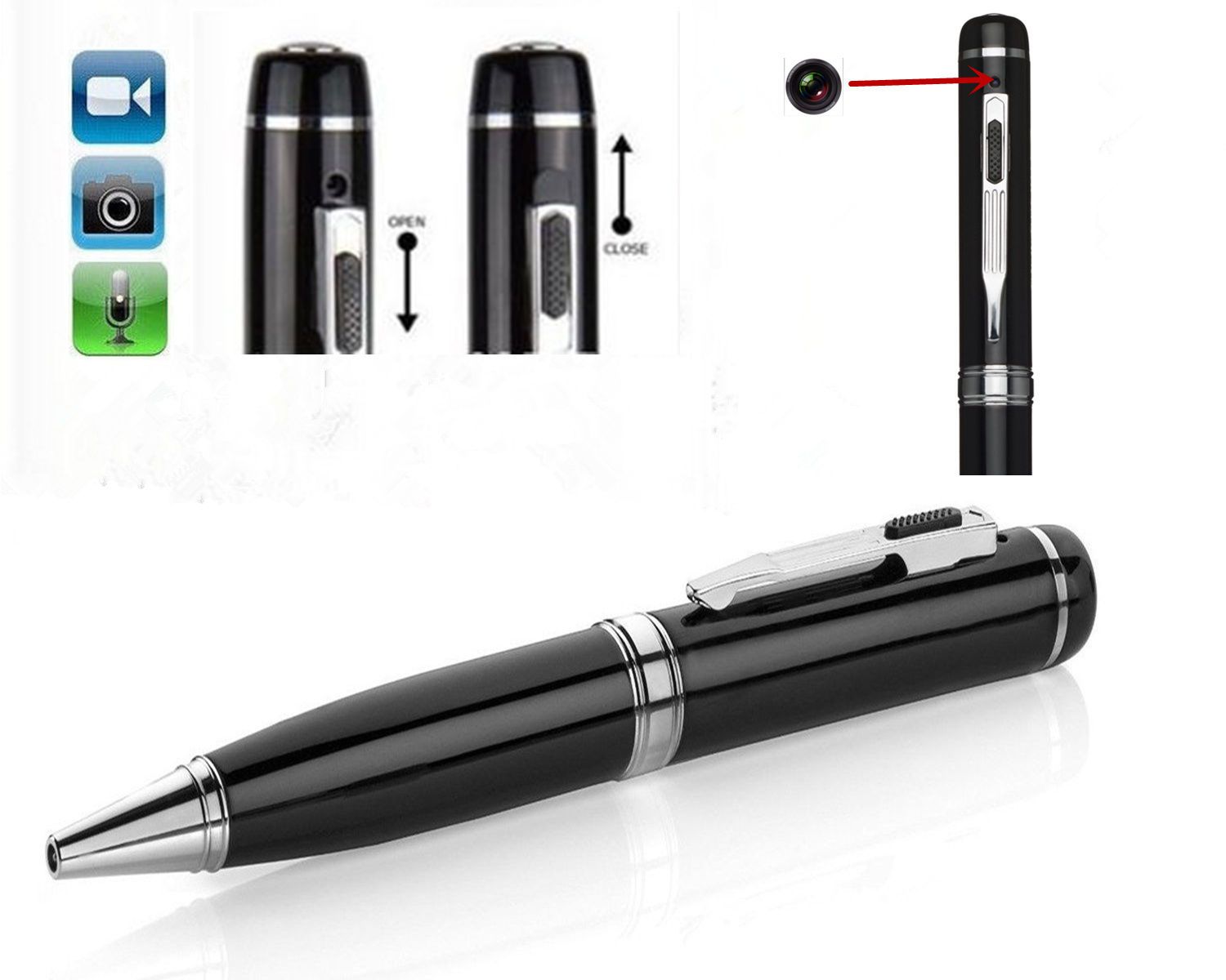 Mini 720p Spy Hd Dvr Hidden Pen Camera 30fps Digital Pen Camcorder