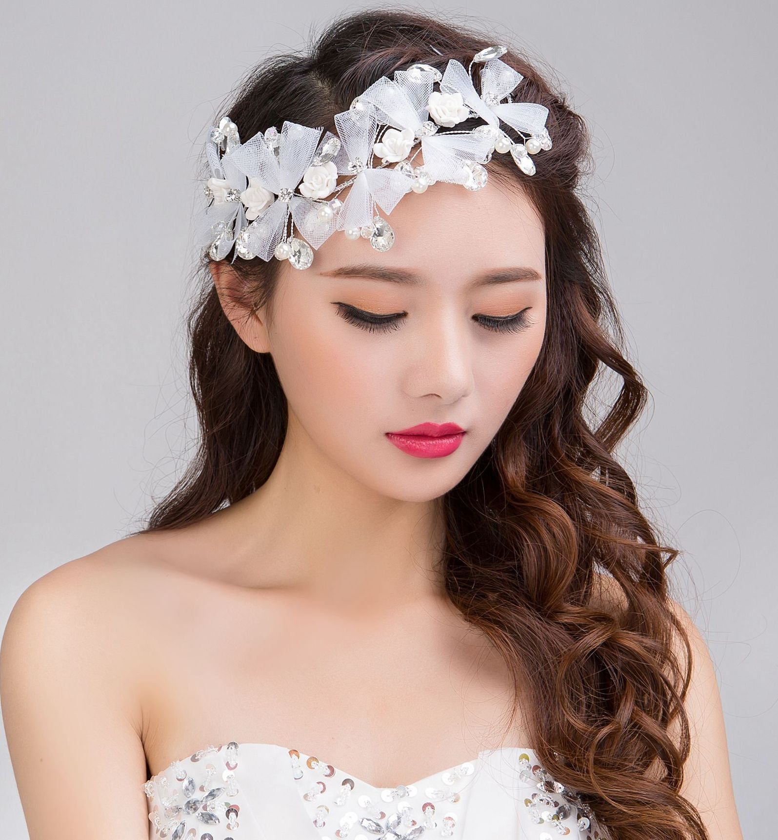 2016 Sweet Bridal Rhinestone HairPins Bridesmaid Clips Wedding Hair