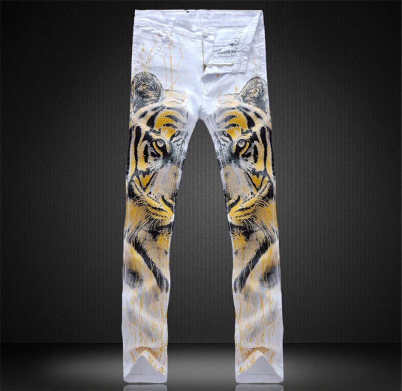 white graffiti joggers