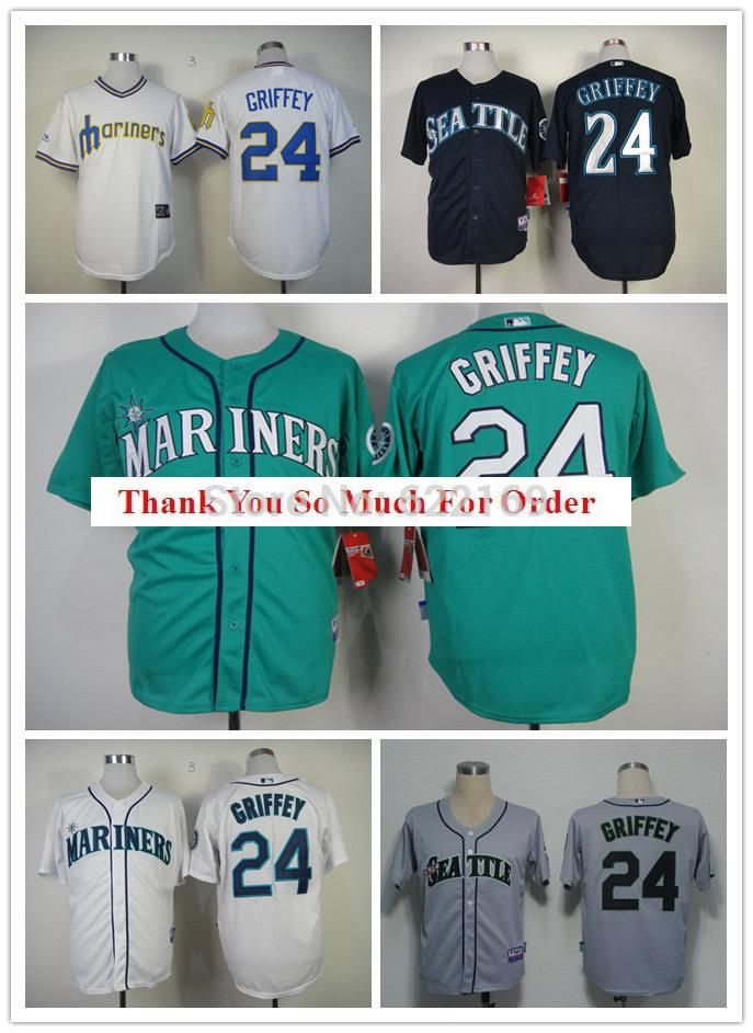 Online Cheap 2016 New 24 Ken Griffey Jr Jersey Seattle Mariners