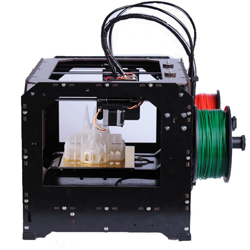 Ctc Black 3d Printer For Makerbot Replicator 2 2 Extruders + 1kg Abs Or