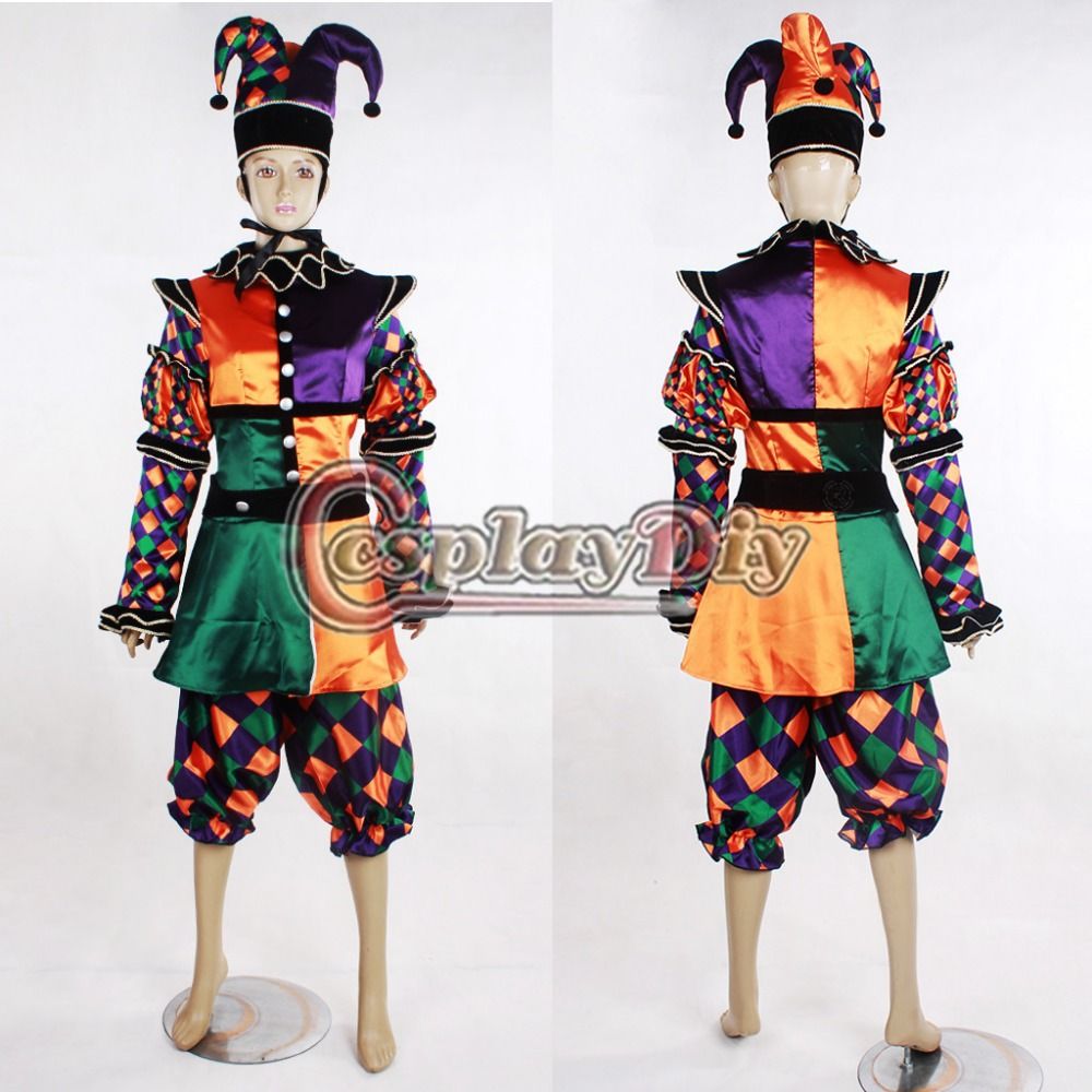 Custom Made Harley Quinn Harlequin Costume Cosplay Circus Clown Costume