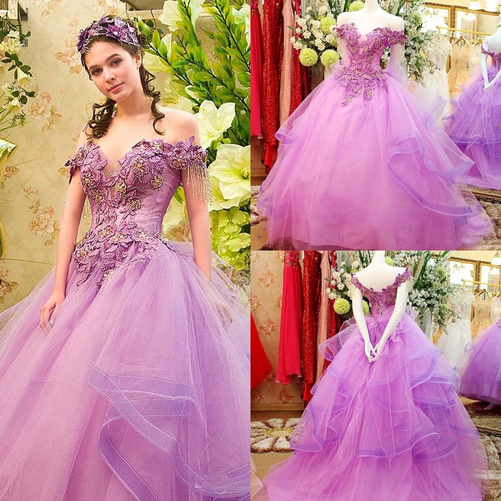 2015 Sexy Off The Shoulder Quinceanera Dresses Short Sleeve Beading