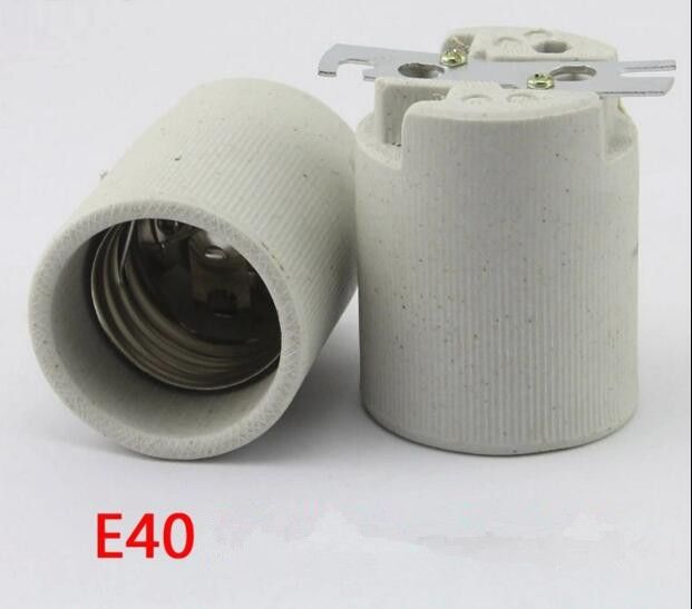 2017 E40 Ceramic Socket Bulb Holder Lampholder With Bracket Hydroponic