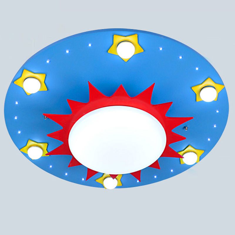 2017 Led Sun Star Children'S Bedroom Ceiling Lamps Creative Boy Girl
