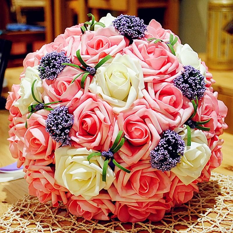 New Arrival Cheap Rose Wedding Bouquets Beautiful Rose Wedding Bouquets