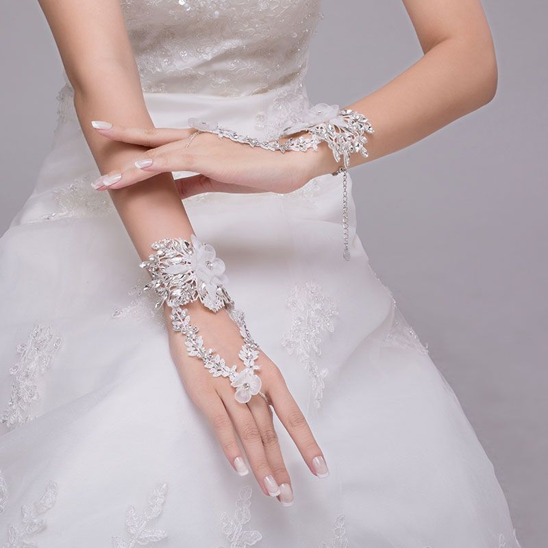 Bride Wedding Dress Accessories Jewelry Korean Sweet Flowers Crystal