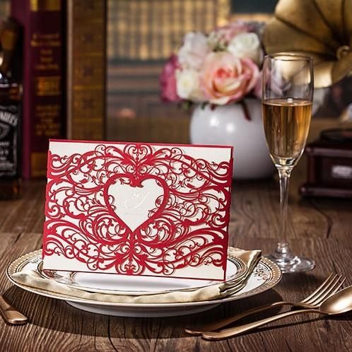 high class wedding invitations 2015 red heart laser cut party high class wedding invitations 2015 red heart high class wedding invitations 2015 red heart laser cut party,Laser Cut Party Invitations