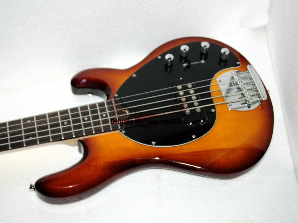 New Sunburst 5 Strings Bass Guitars Music Bass Stingray Electric Bass