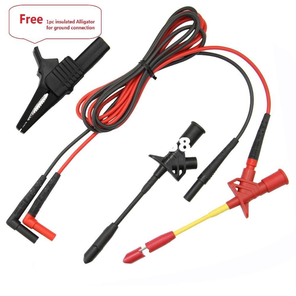 2017 Tl22370 +Fluke Tl224 Full Insulated Heavy Duty Insulation Piercing Test Probe Clip+Test