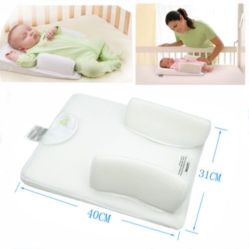 2005 Baby Infant Newborn Anti Roll Pillow Sleep Positioner Prevent Flat