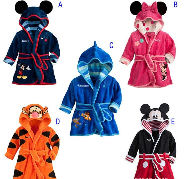 Lilo & Stitch Baby Bathrobe Mickey Children's Nightrobe Children's