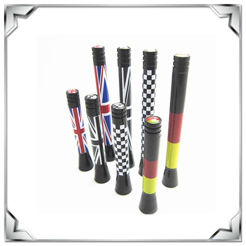 2017 High Quality Mini Cooper Antenna Checker Red Black Union Jack