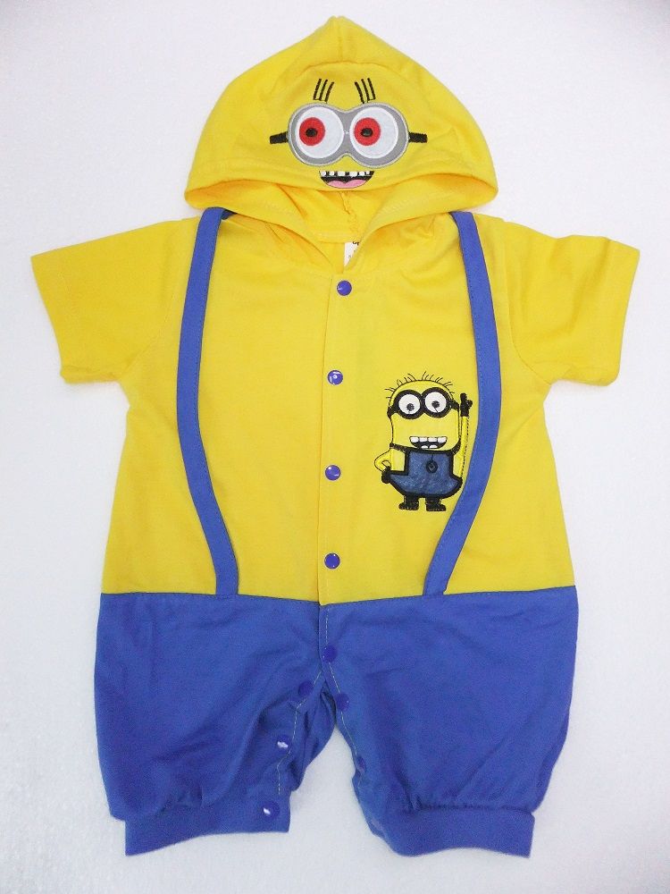 2017 Despicable Me Minions Romper Infant Cartoon Baby Clothes Baby Boy