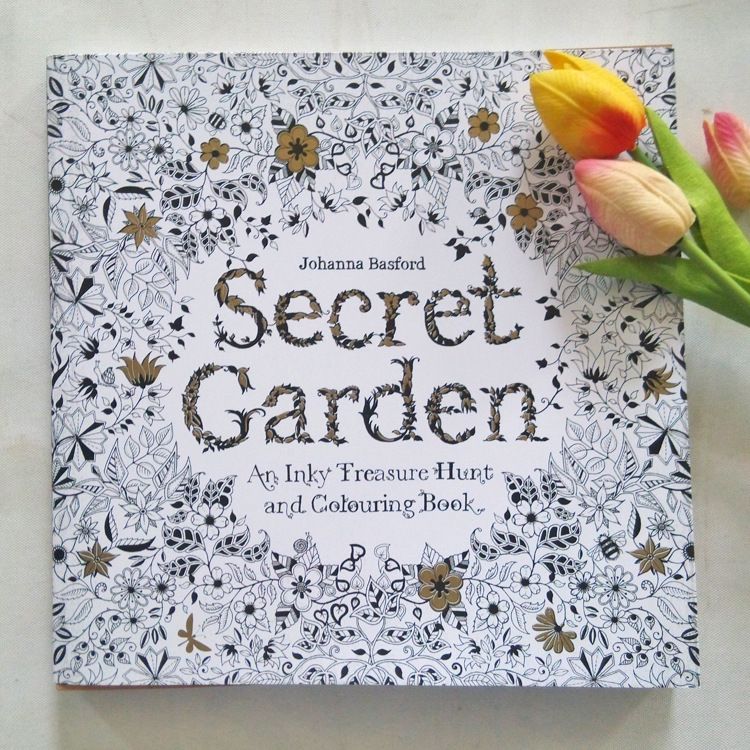 2015 Secret Garden An Inky Treasure Hunt And Coloring Book Adult Children Relax Graffiti Painting Online With