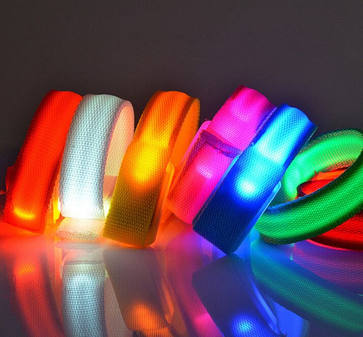 Fashion Led Bracelet Bangle Light Up Flashing Glowing Bracelet Blinking