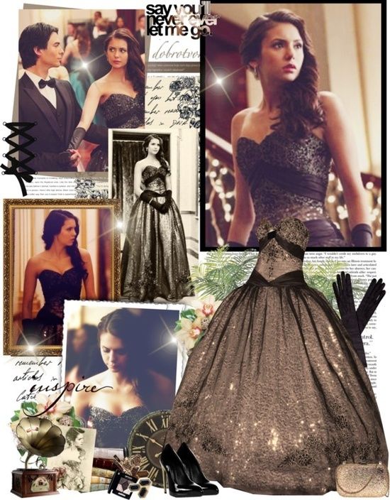 Vampire Diaries Sequins Prom Dresses Ball Gown Floorlength Strapless Sweetheart Neckline