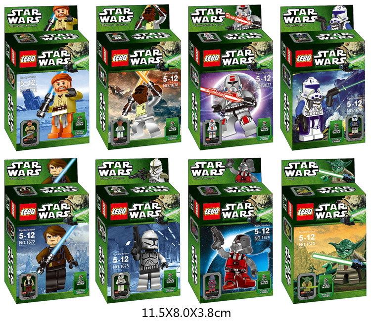 Discount Star Wars Minifigure 8 Styles Star Wars Action Figures Yoda
