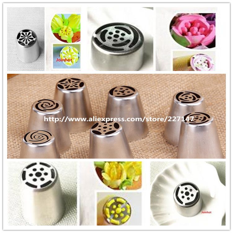 2017 Russian Tulip Nozzle Cake Cupcake Decorating Icing ...