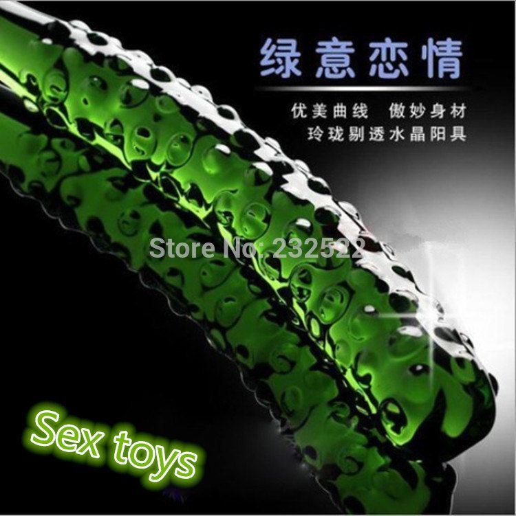 Glass Cucumber Large Dildo Pyrex Crystal Pen