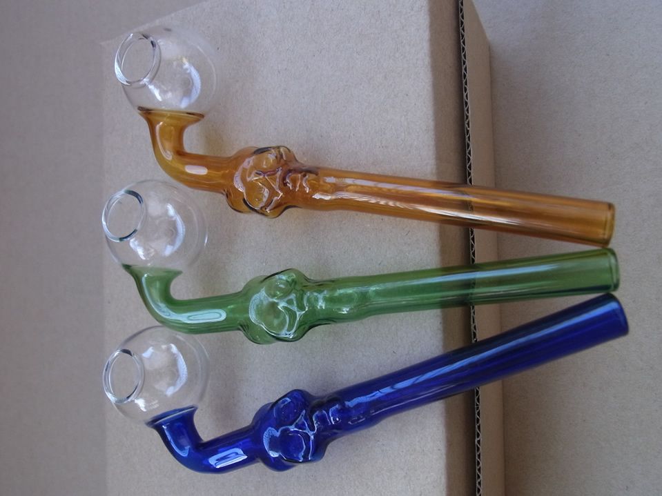 2017 Glass Smoking Pipes Glass Tubes Slingshot Skull Glass Pips G10