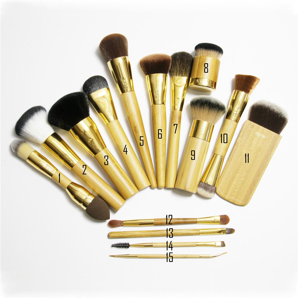 Wholesale Brand 100 Tarte Makeup Brushes Goat Synthetic Hair Blush