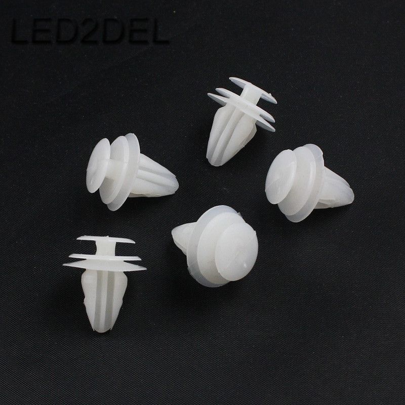 White Plastic Door Trim Panel Clip Retainer For Toyota Gm Suzuki Mazda