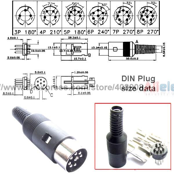 2018 6pin Din Male Plug Cables Soldering Iron Dyi ... rca audio jack wiring diagram 