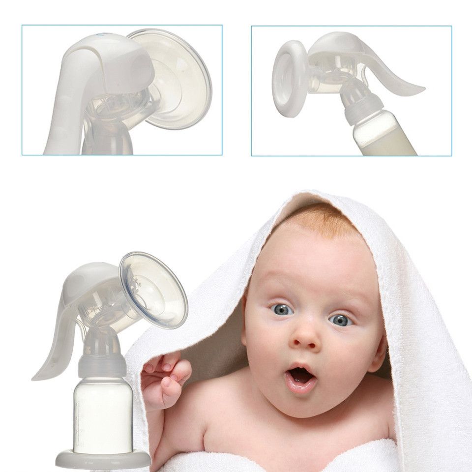 Hand Type Breast Pump Baby Milk Bottle Nipple With Sucking Function