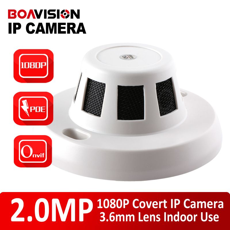 H.264 Covert 2.0mp 1080p Wired Ip Camera With Poe Hd Onvif P2p Function