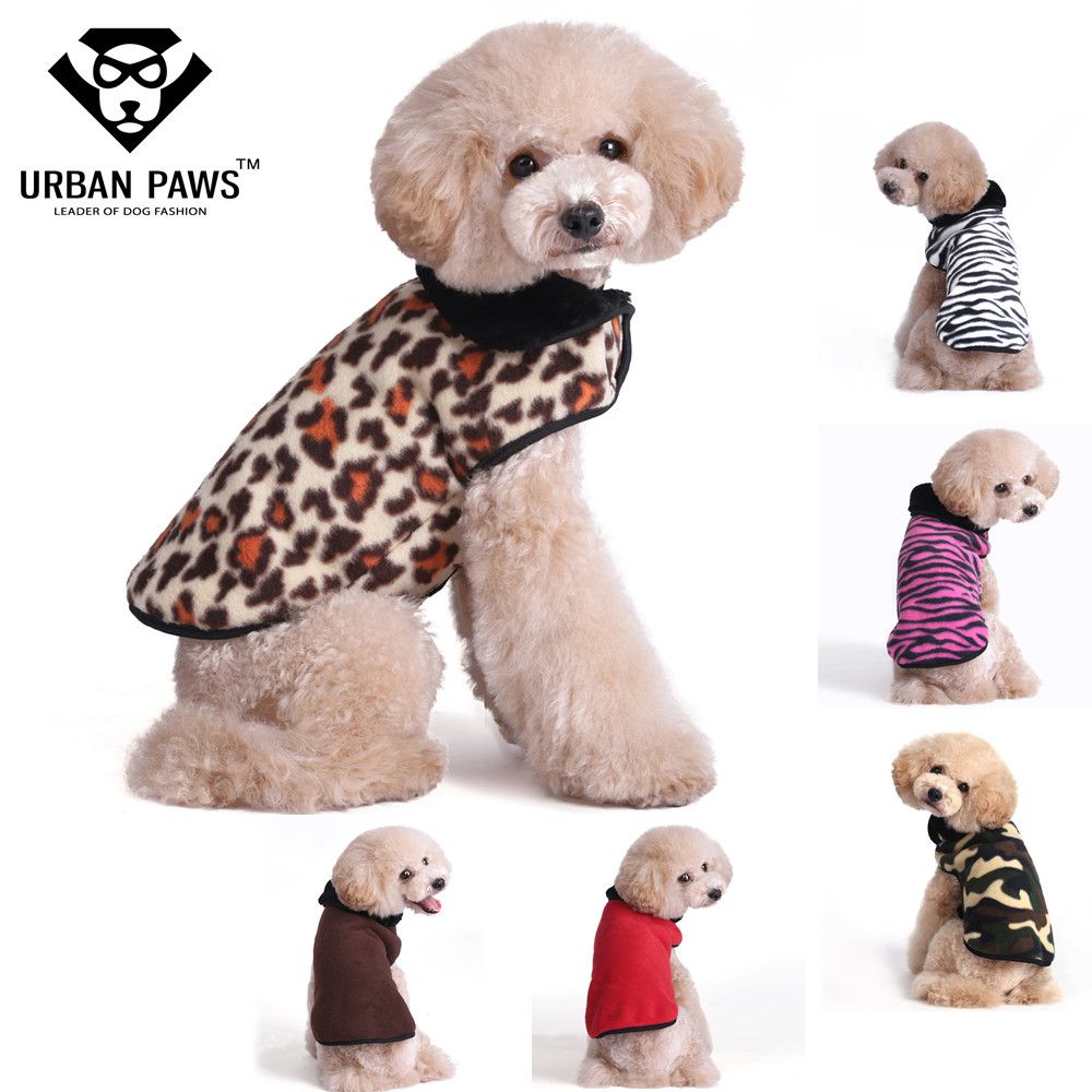 2017 Urban Paws Super Warm Fleece Dog Clothes Designer Dog Clothing With Winter Dog Jackets Vest ...