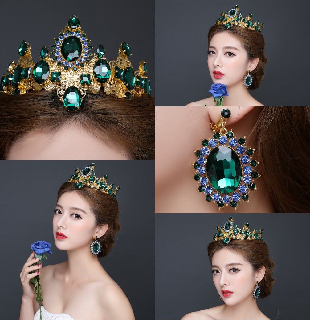 Dubai Arabic Royal Princess Wedding Bridal Tiaras Crowns 2016 Fashion