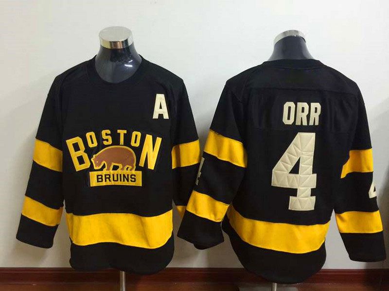 2017 2016 Boston Bruins Winter Classic Jerseys #4 Bobby Orr Black Jersey Hockey Jersey Wholesale 
