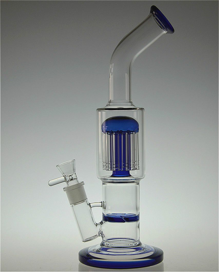 New Arrival Glass Water Pipes Glass Bongs with Tree Arm Perc And