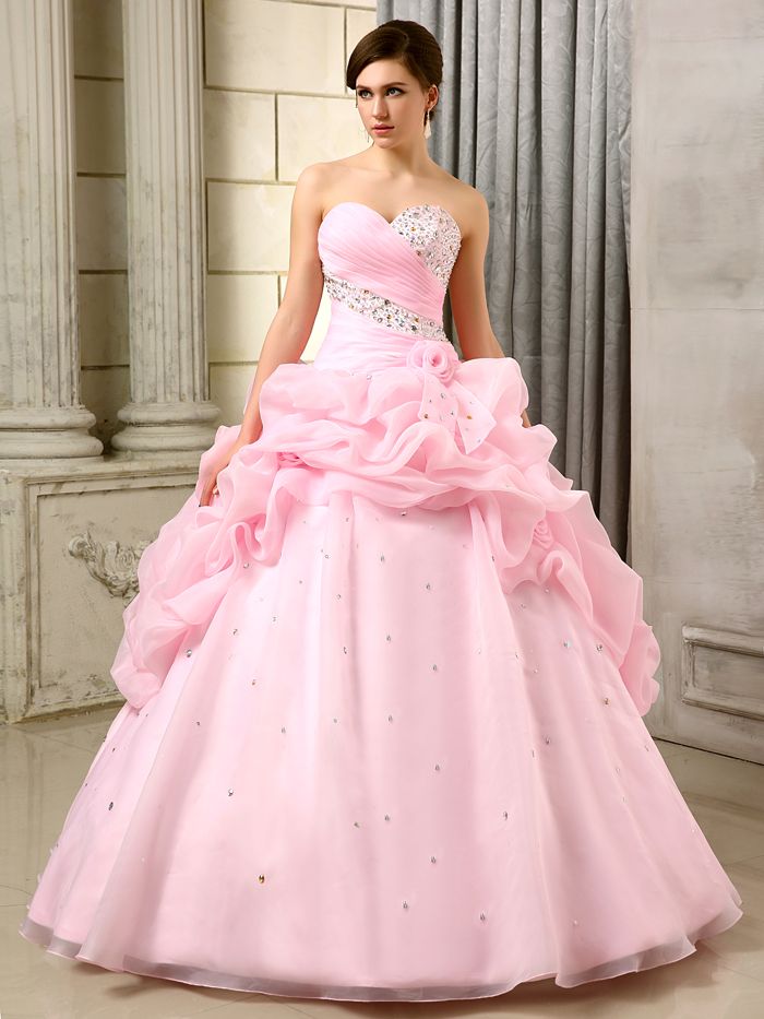 Girls Victorian Princess Prom Dresses Two Piece Pink Long Strapless