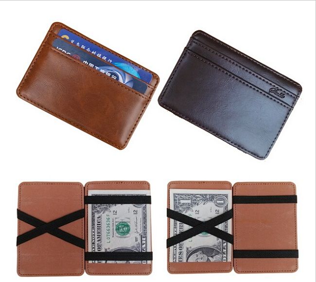 New Wallet Men Synthetic Leather Funny Magic Wallet Credit Card Clutch