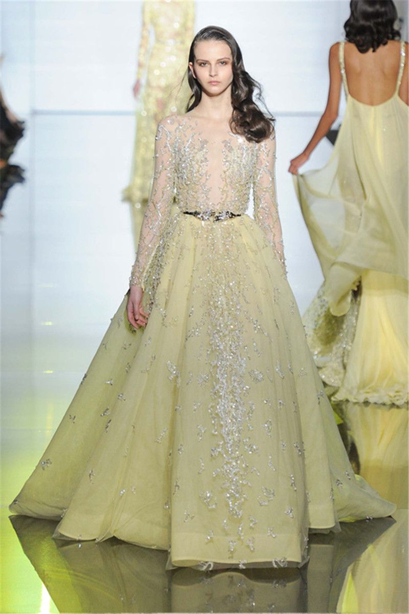 Yellow Summer Wedding Dresses 2015 Cheap