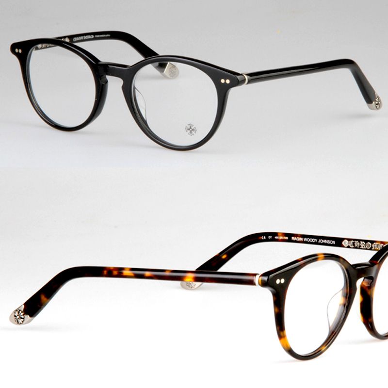 Best Wholesale Round Frame Chromehearts Eyeglasses Ragin Woody Johnson