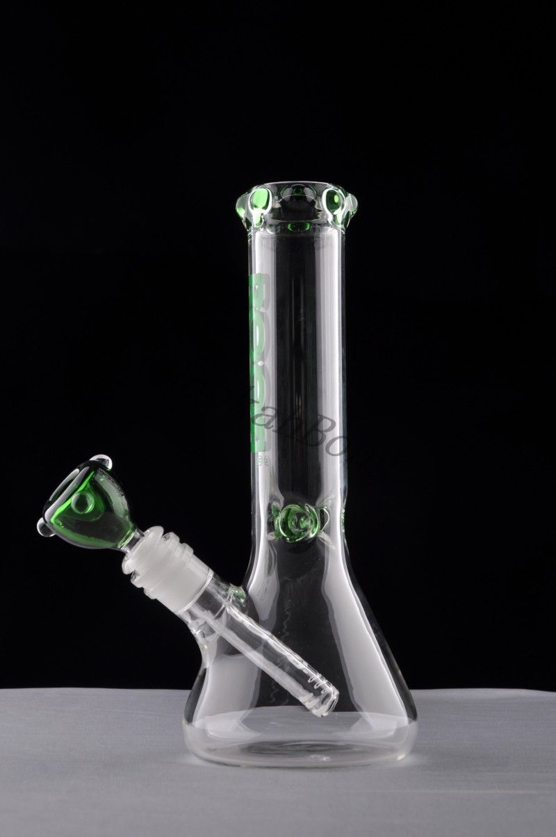 Best 2016 Popular 7mm Thickness Glass Water Bongs Beaker Base Waterpipe