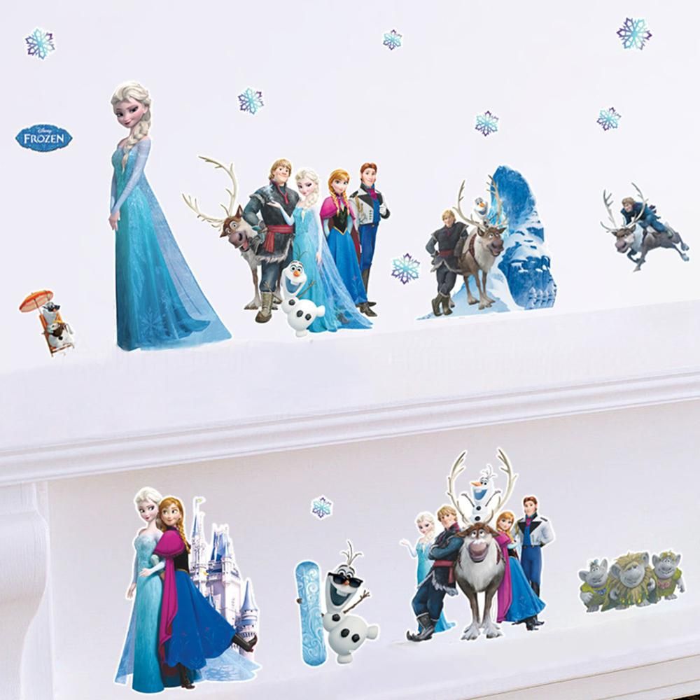 Wall Art Stickers Frozen Elsa Decal Mural Rermovable Water Proof Diy