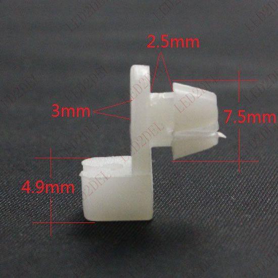 326 Auto Door Round Head Lock Rod Clip Side Plastic Fastener Clips