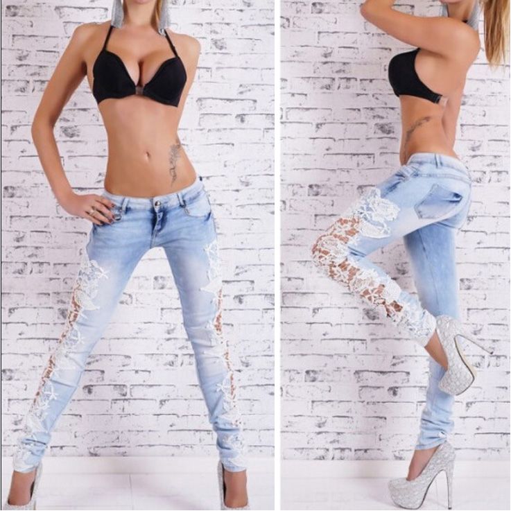 Womens Wash Acid Plus Size Skinny Designer Jeans Pants Flare ...