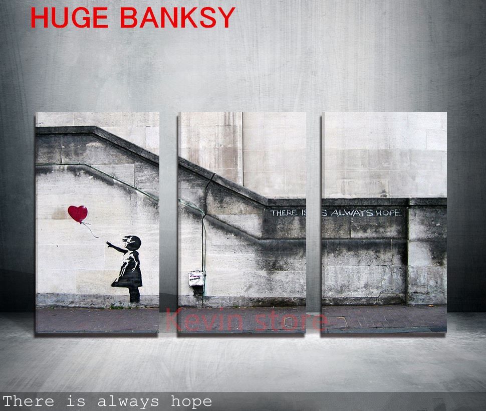 Banksy Home Decor | discount canvas only large banksy there is always hope Banksy Home Decor | discount canvas only large banksy there is always hope