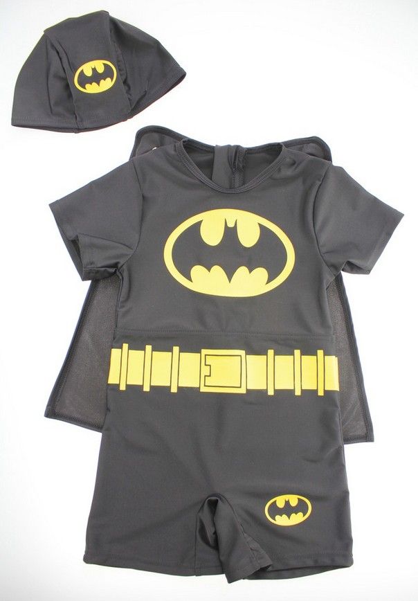2017 Popup Batman Modeling Baby Boys Swimming Clothing+Fashion Shawl