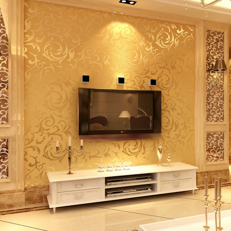Tapete für wohnzimmer: ideen tapeten. hohe qualität beige ...