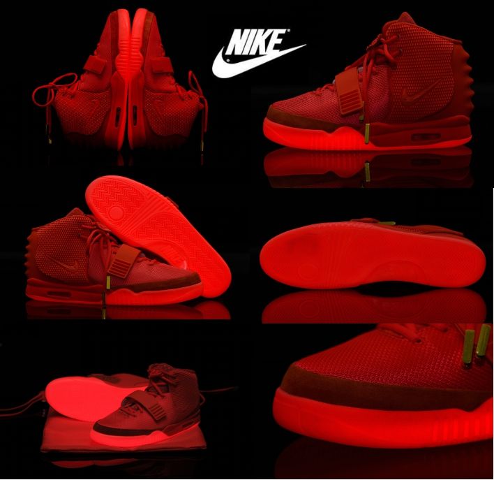 Nike Mens and Women air yeezy 2 Red October Basketball Shoes West Trendy Unisex\\u0026